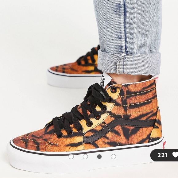 VANS**Sk8-Hi Tapered Tiger Print Shoes**US 3.5,4.5,5.5,6.5 $90 NIB - Picture 13 of 15